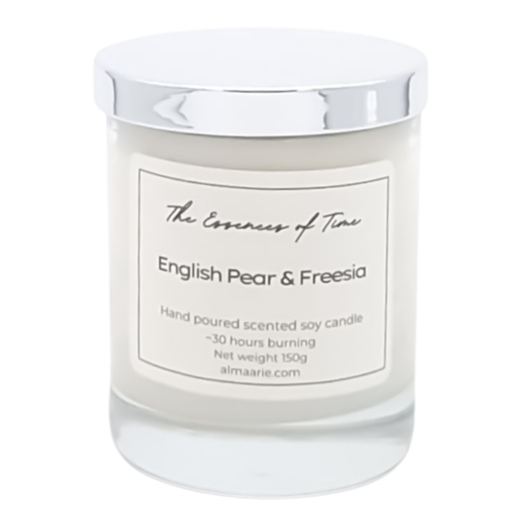 English Pear Freesia Scented Soya Candle